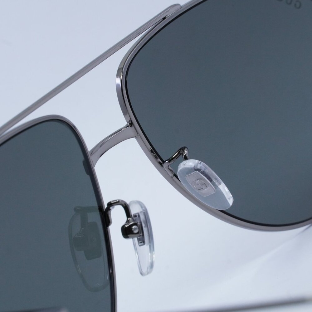 Gucci GG1311S 001 Sunglasses Ruthenium Aviator Frame - Picture 5 of 11